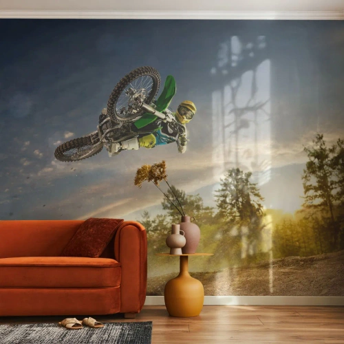 Tapet Premium Canvas - Porniți emoțiile! - Sport, Motocicletă, Motocross - 100x70 cm
