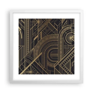 Poster în ramă albă - Concepte, idei, planuri - 40x40 cm