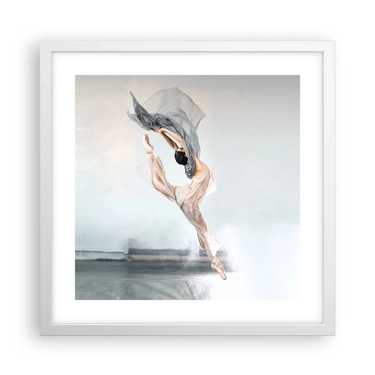 Poster în ramă albă - În exaltare de dans - 40x40 cm