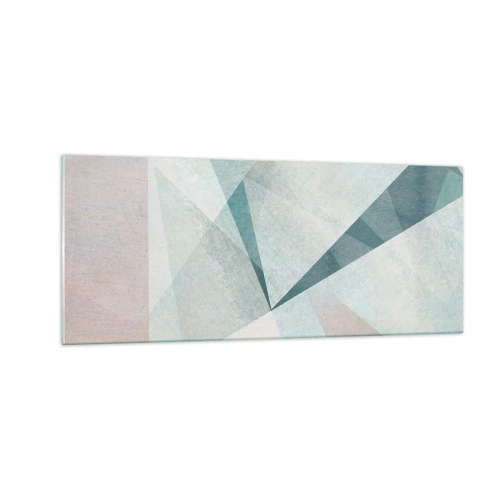 Tablou pe sticlă - Calm și totuși dinamic - 100x40 cm