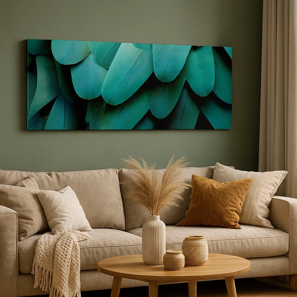 Tablou pe pânză - Precizia naturii papagalicești - 30x30 cm