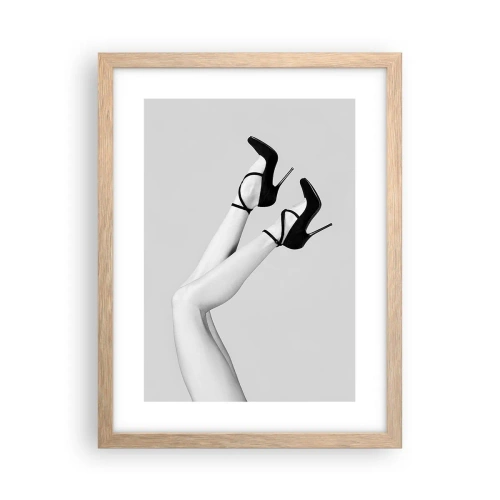 Poster în ramă de stejar deschis - Cu susul în jos - 30x40 cm