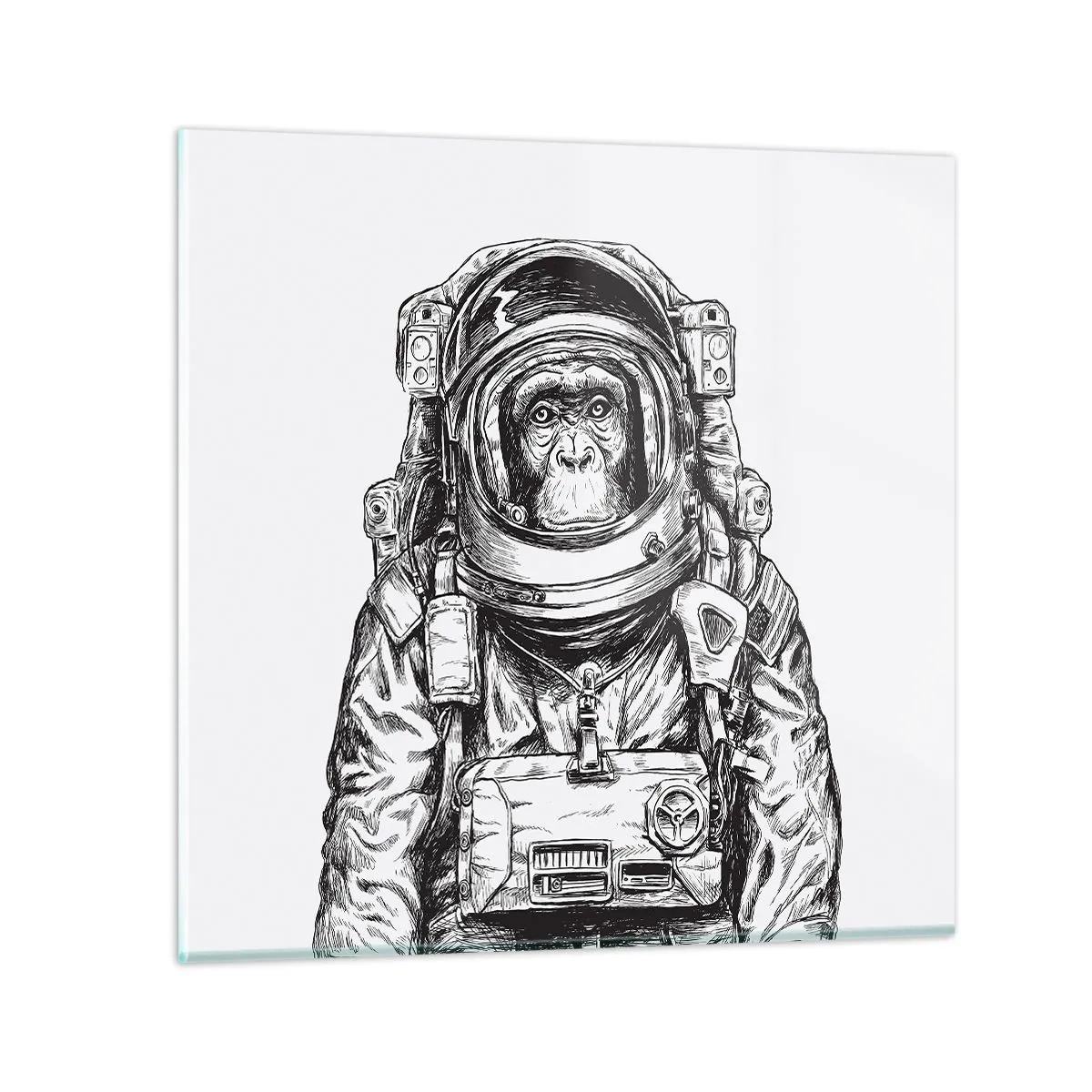 Tablou pe sticlă - Evoluție alternativă - 30x30 cm