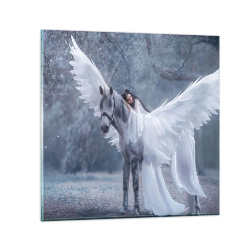 Tablou pe sticlă - Moment inspirat - 30x30 cm