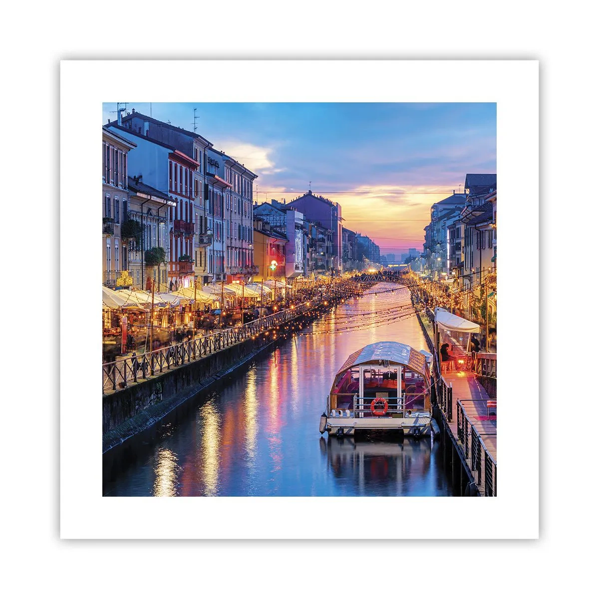 Poster - O seară de lumină și distracție - 40x40 cm