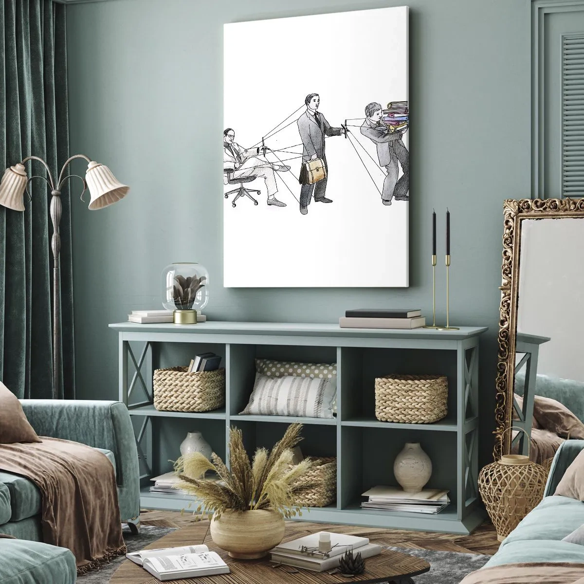 Tablou pe pânză - Fiecare are stăpânul său - 70x100 cm