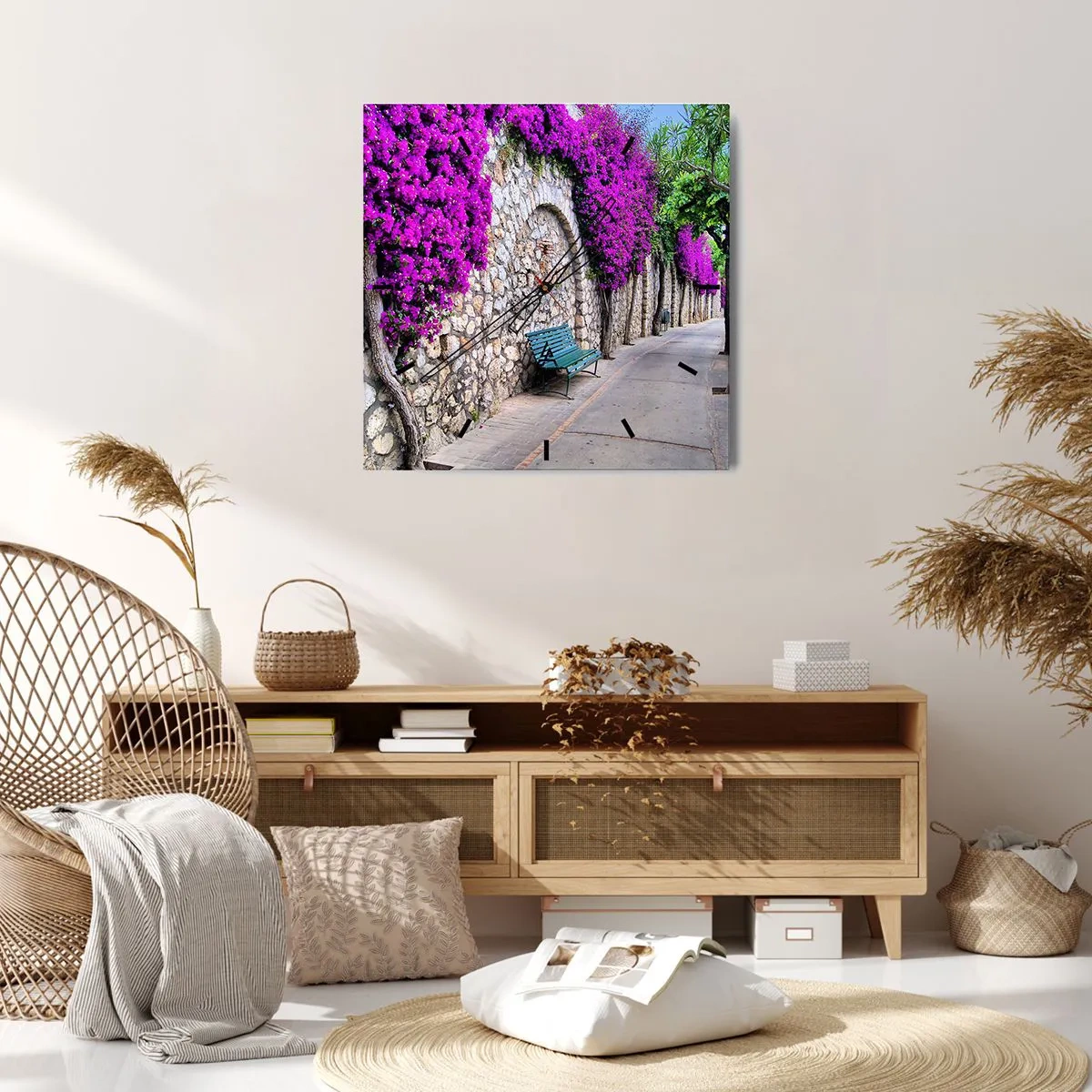 Ceas de perete - Ceas pe sticlă - Să ne întâlnim cât mai curând posibil - 40x40 cm