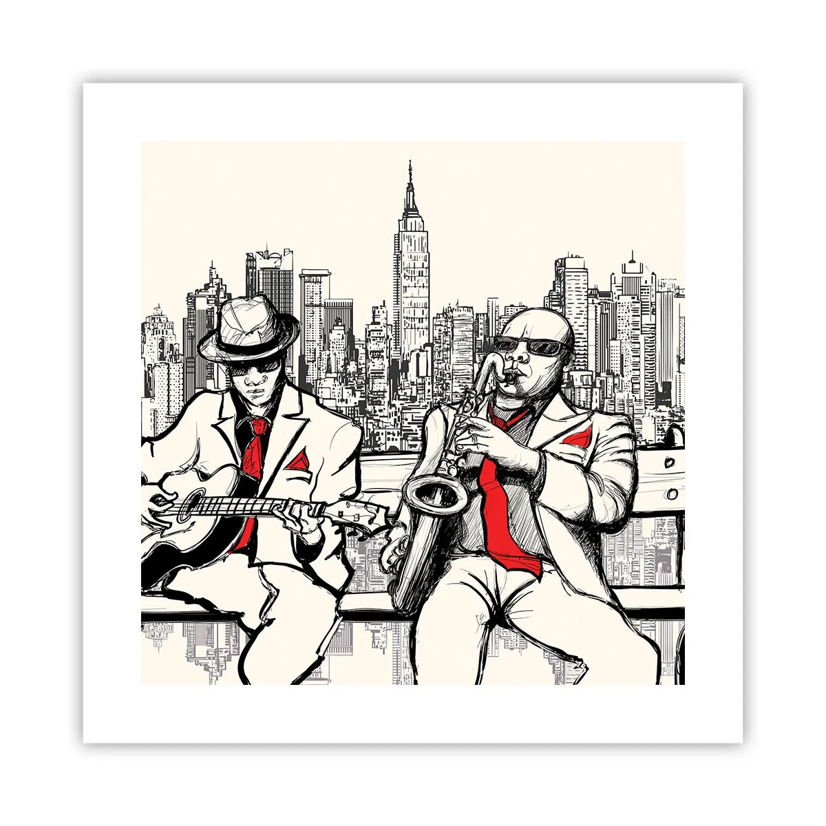Poster - Improvizație la New York - 40x40 cm