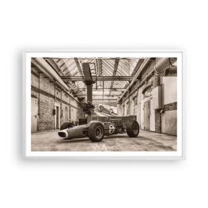 Poster în ramă albă - Odihna învingătorului - 91x61 cm