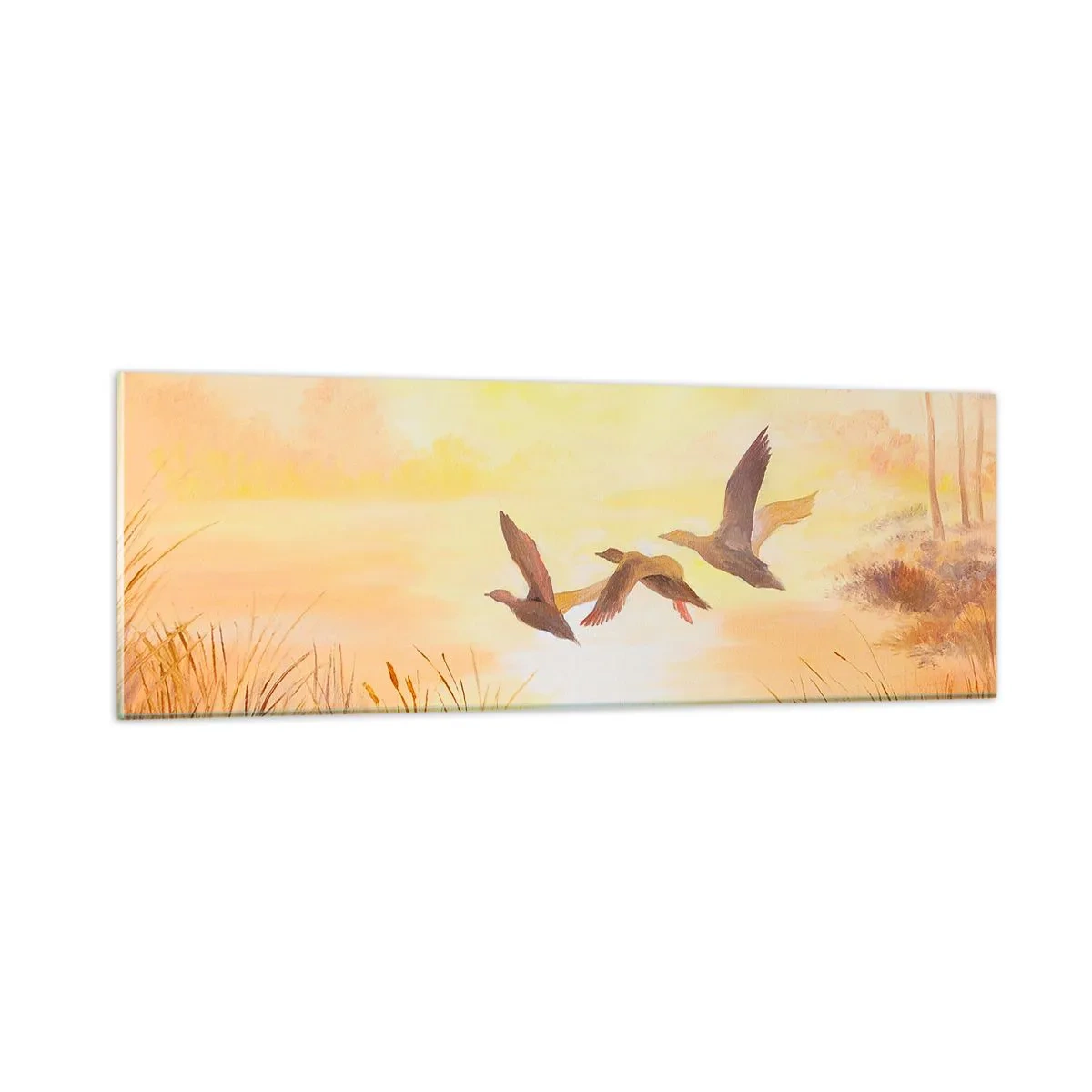 Tablou pe sticlă - Începutul unei lungi călătorii - 90x30 cm