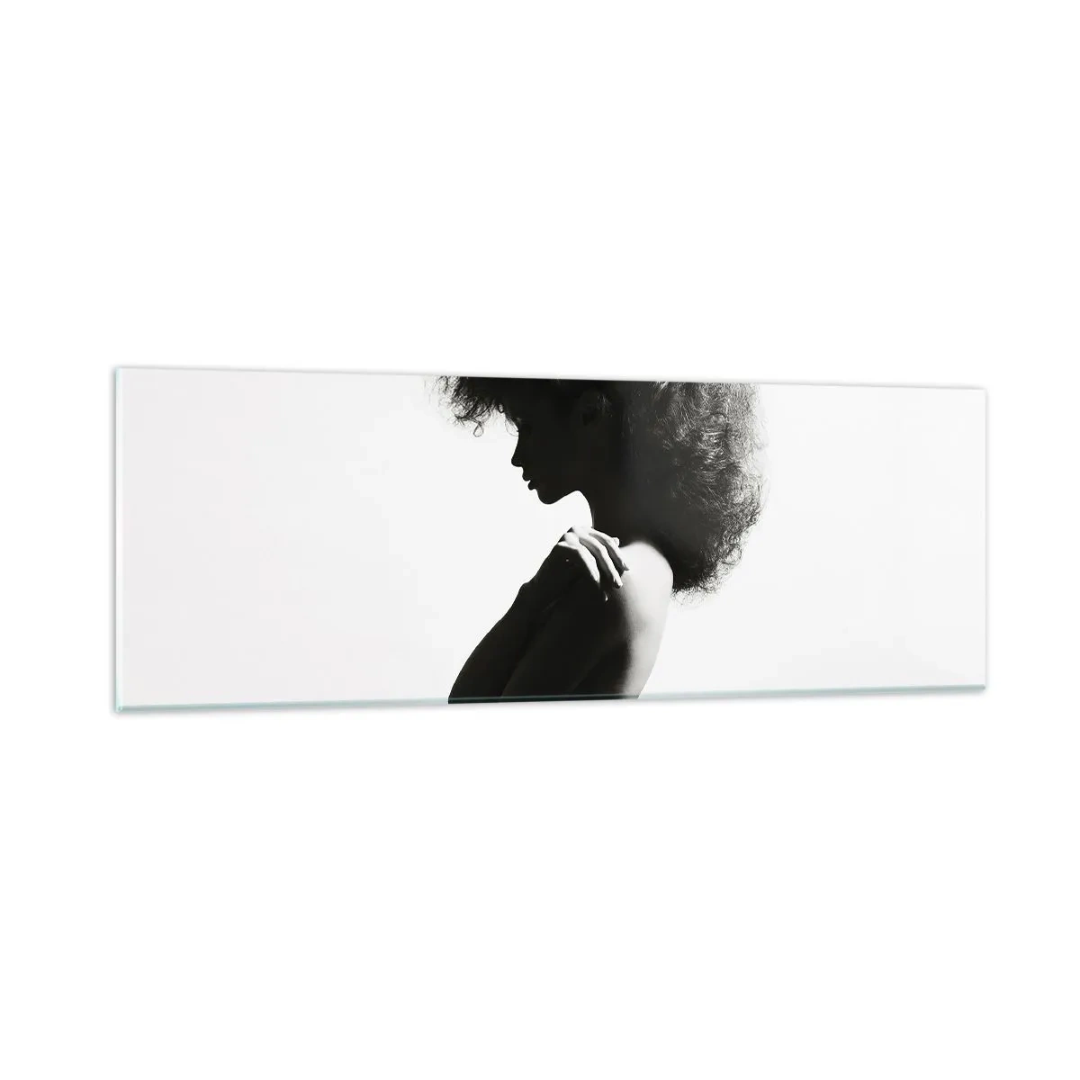 Tablou pe sticlă - Ca o floare pe o tulpină subțire - 90x30 cm