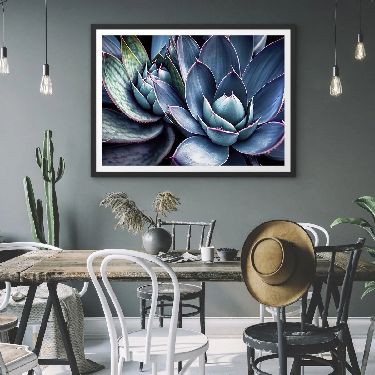 Poster în ramă neagră - Forța vitală - 70x50 cm