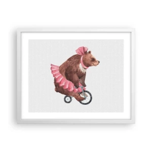 Poster în ramă albă - Ce circ! - 50x40 cm