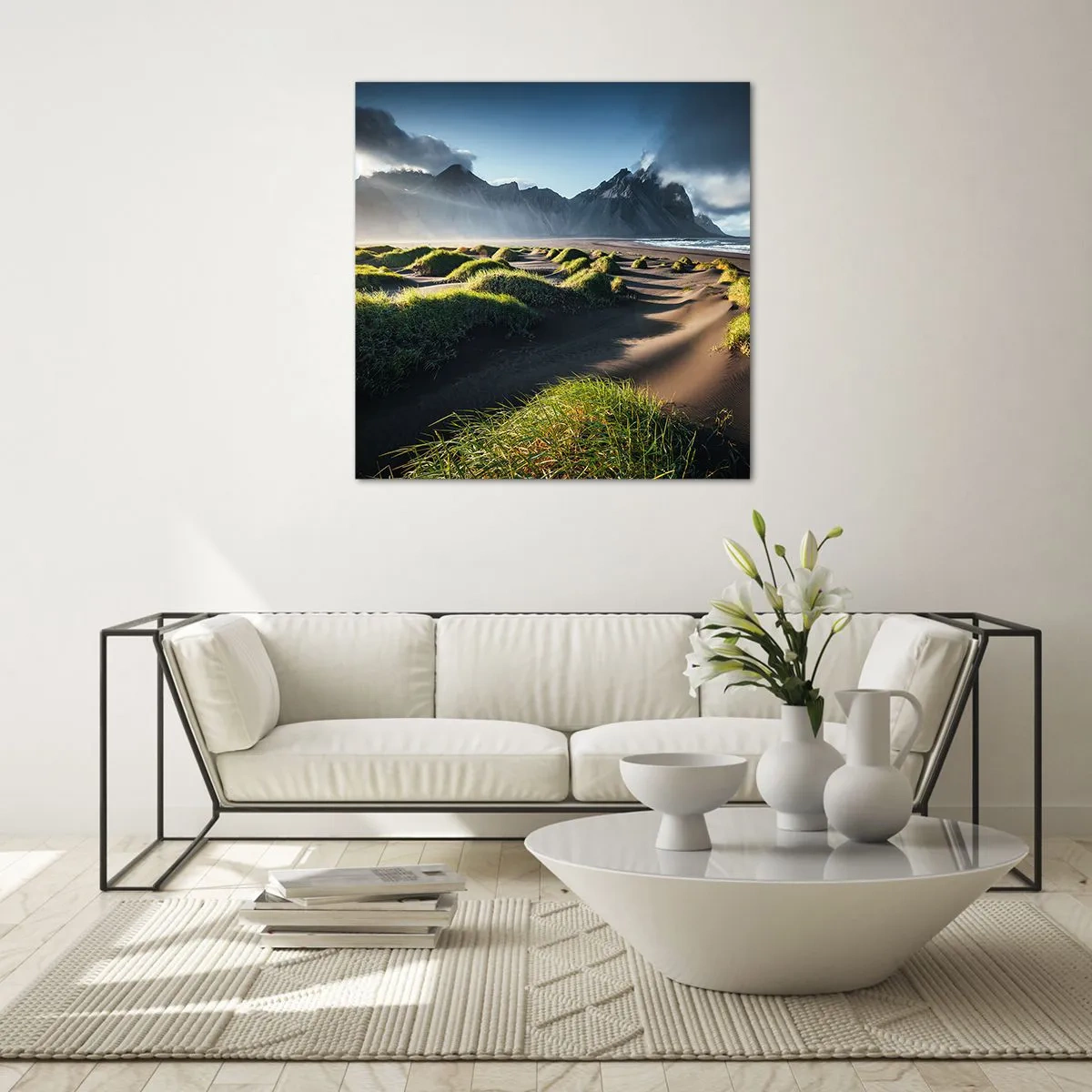 Tablou pe sticlă - Armonia elementelor - 60x60 cm