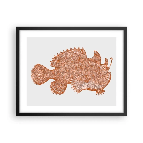 Poster în ramă neagră - Și totuși este un peşte - 50x40 cm