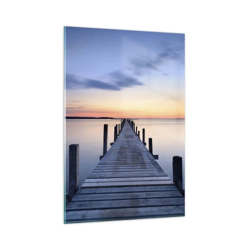 Tablou pe sticlă - Calmul unui amurg senin - 80x120 cm