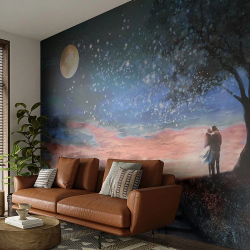 Tapet Premium Sand - O performanță stelară - Abstracția, Peisaj, Un cuplu de îndrăgostiți - 400x280 cm
