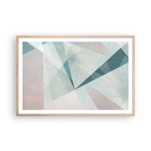 Poster în ramă de stejar deschis - Calm și totuși dinamic - 91x61 cm