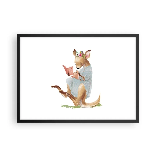 Poster în ramă neagră - Citește-mi, mamă - 70x50 cm