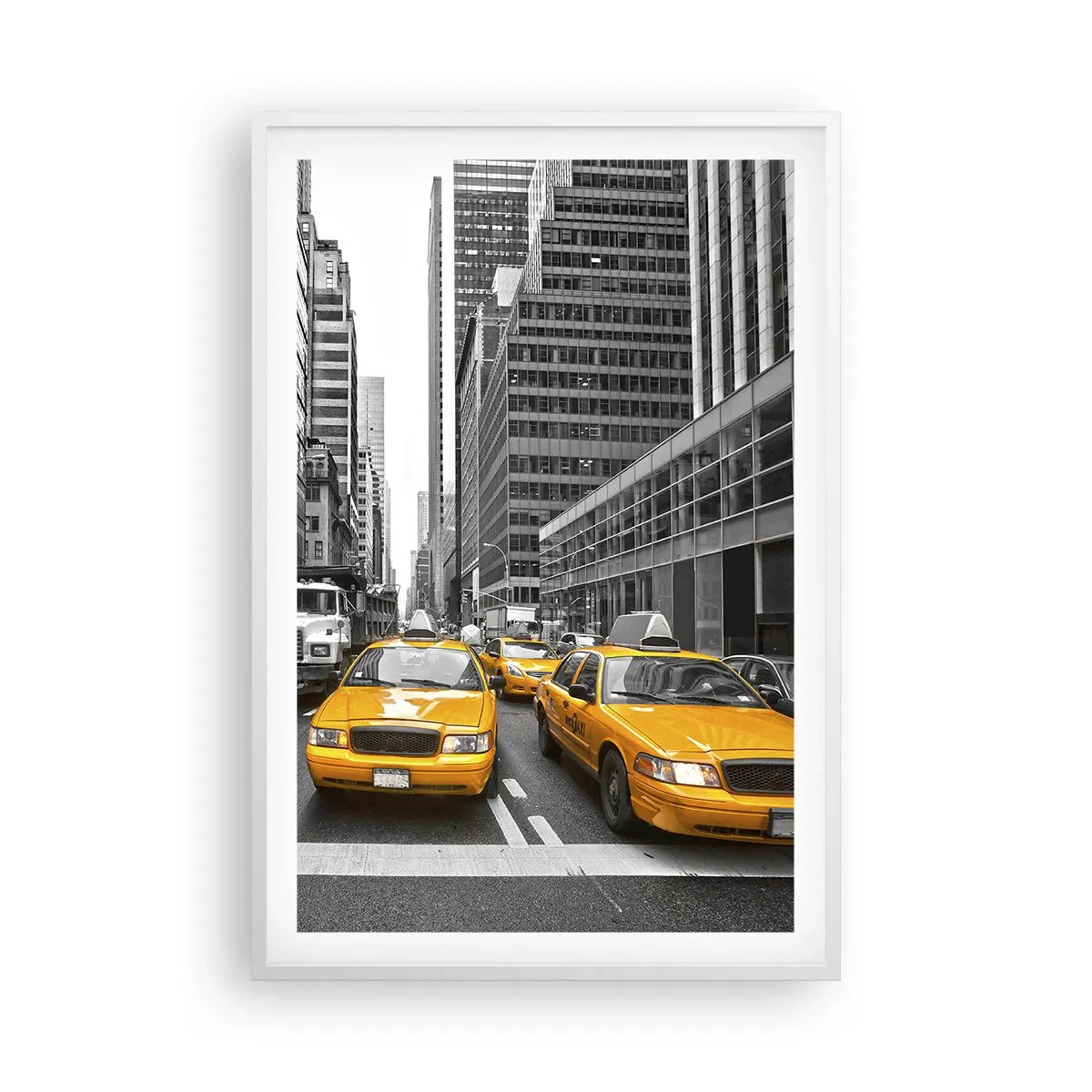 Poster în ramă albă - Noi suntem cei care colorăm orașul - 61x91 cm