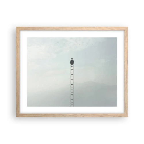Poster în ramă de stejar deschis - Fii deasupra - 50x40 cm