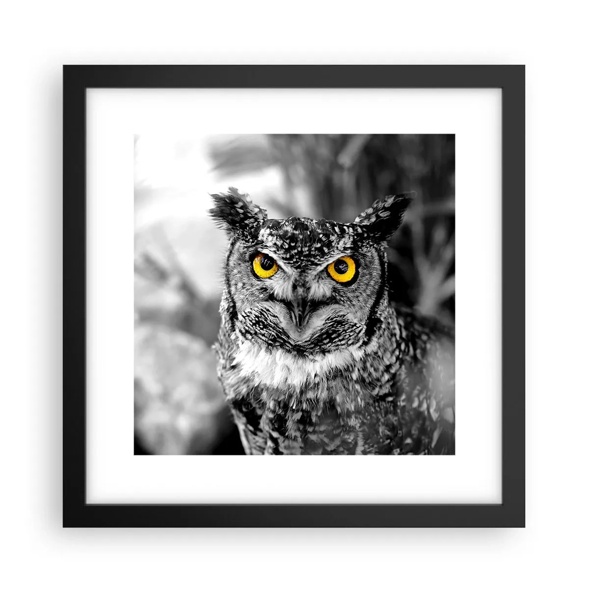 Poster în ramă neagră - Nimic nu poate fi ascuns - 30x30 cm