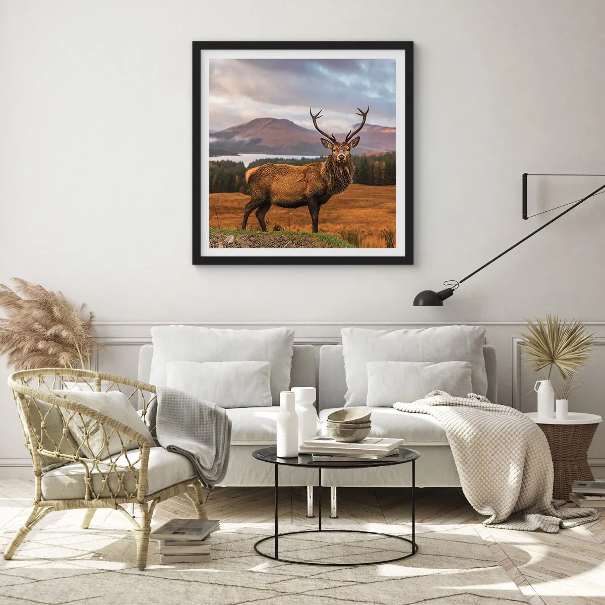 Poster în ramă neagră - Măreția naturii - 40x40 cm