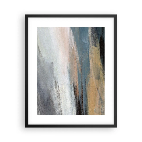 Poster în ramă neagră - Abstracție: peisaj nordic - 40x50 cm