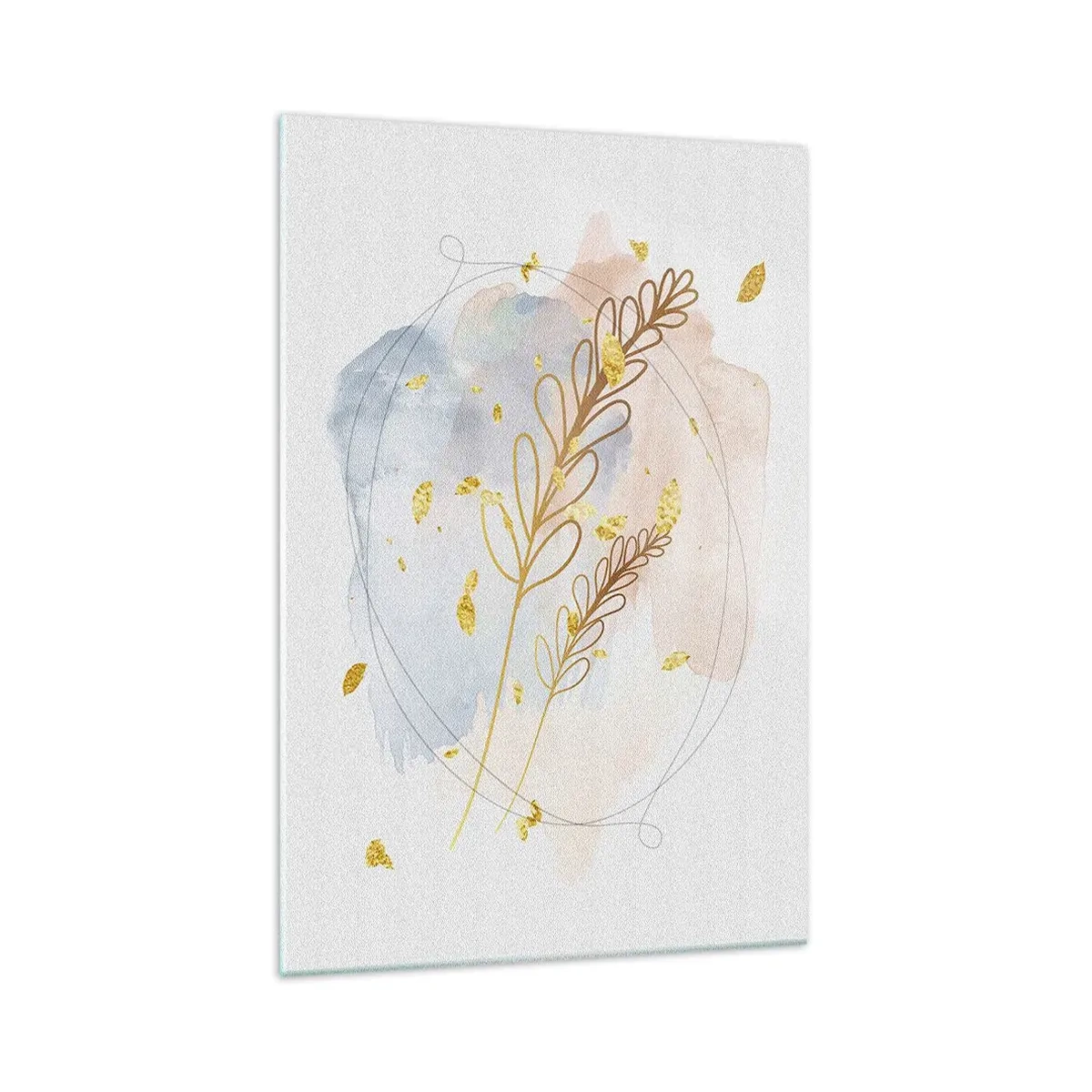 Tablou pe sticlă - Suflul de aur - 70x100 cm