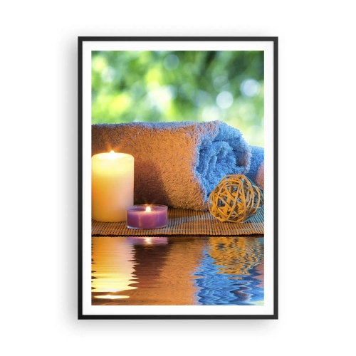 Poster în ramă neagră - Timp pentru corp - 70x100 cm