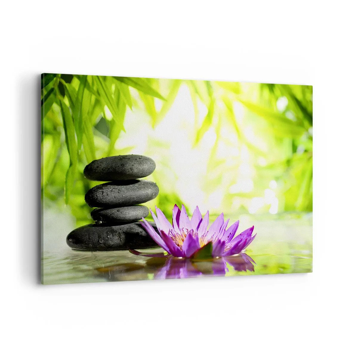 Tablou pe pânză - Într-o colibă de bambus - 120x80 cm