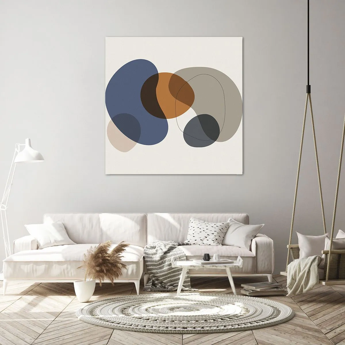 Tablou pe pânză - Picături de culoare - 60x60 cm