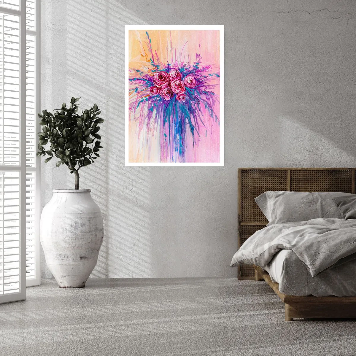 Poster - Fântână de trandafiri - 50x70 cm