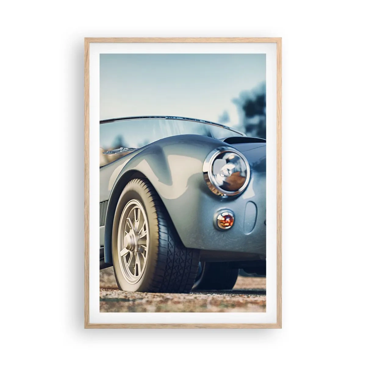 Poster în ramă de stejar deschis - Pentru că stilul contează - 61x91 cm