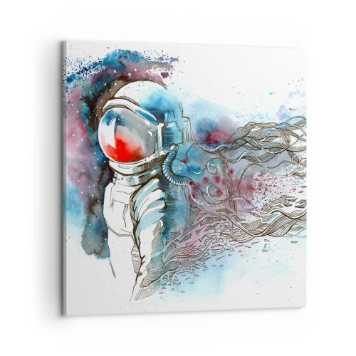 Tablou pe pânză - Singur cu cosmosul - 50x50 cm