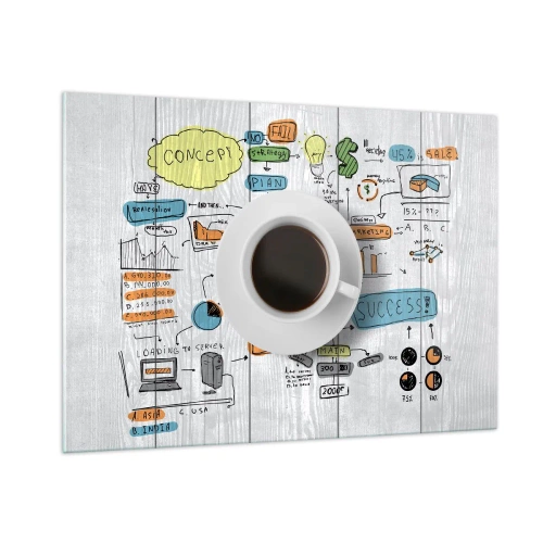 Tablou pe sticlă - Timp pentru o pauză - 100x70 cm