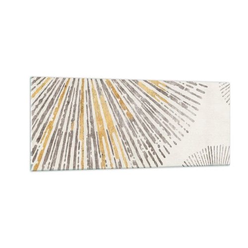 Tablou pe sticlă - Frumusețea razei - 100x40 cm