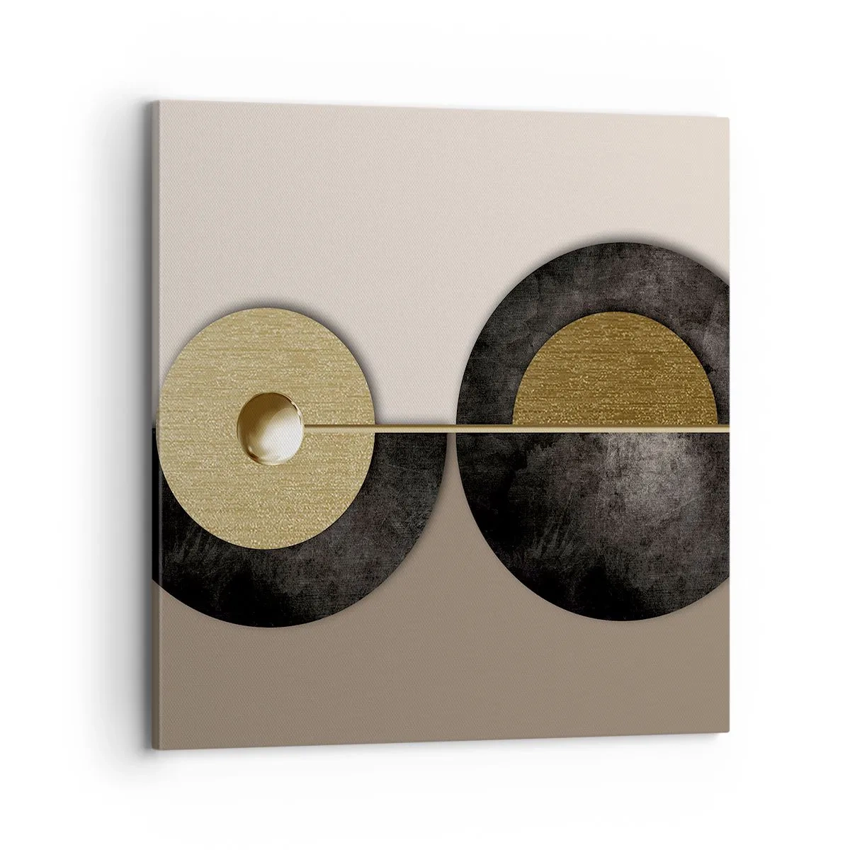 Tablou pe pânză - Variații în jurul unui cerc - 70x70 cm