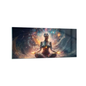 Tablou pe sticlă - Flux de energie bună - 120x50 cm