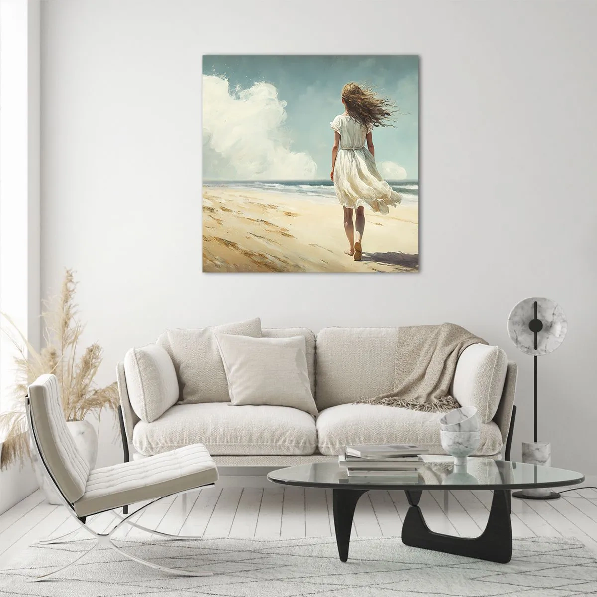 Tablou pe sticlă - Vreau să întâlnesc soarele și vântul - 30x30 cm