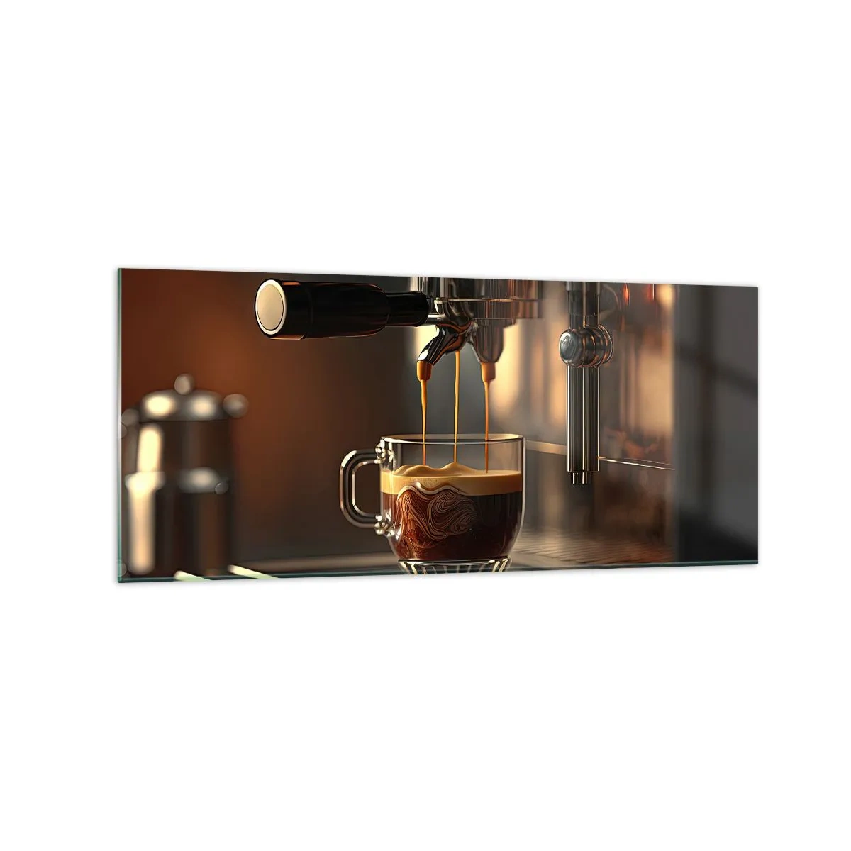 Tablou pe sticlă - Băutură senzuală - 120x50 cm