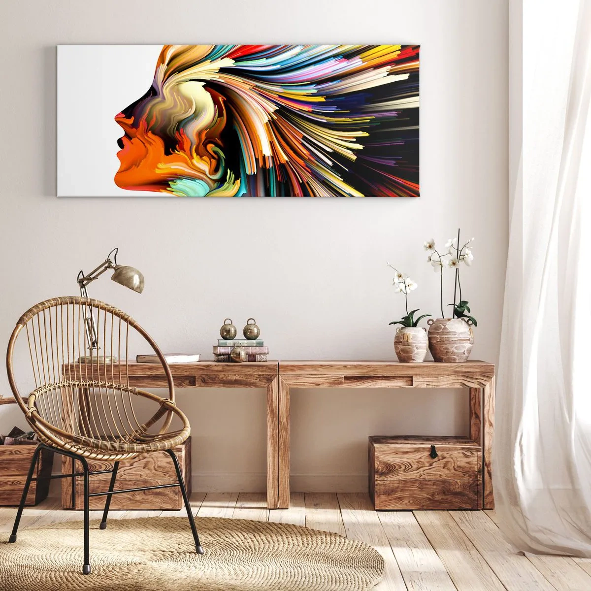 Tablou pe pânză - O explozie de imaginație - 100x40 cm