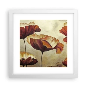 Poster în ramă albă - Lunca - 30x30 cm