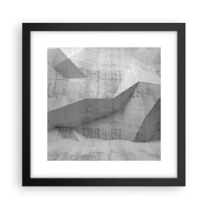 Poster în ramă neagră - O adevărată provocare - 30x30 cm