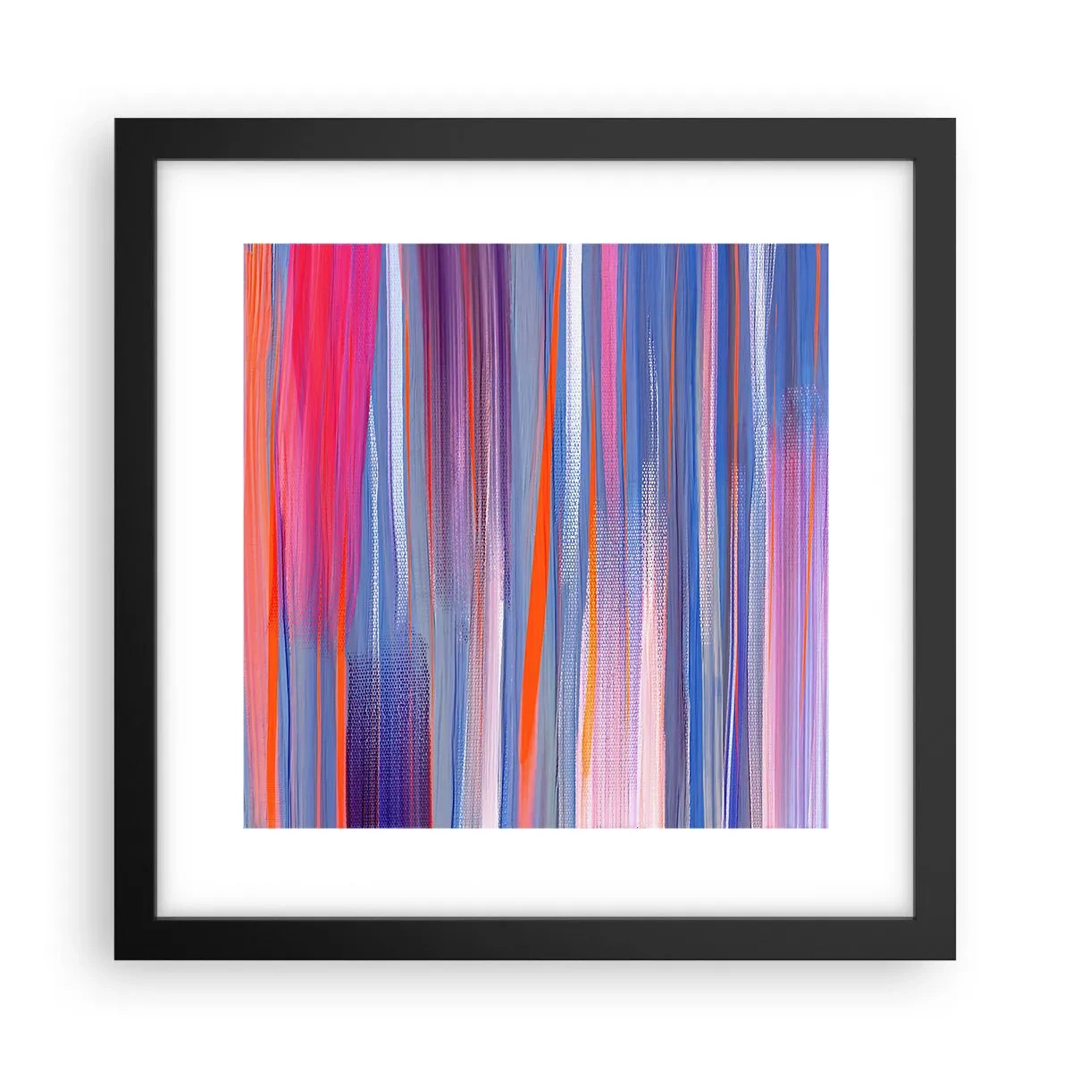 Poster în ramă neagră - Să intrăm în curcubeu - 30x30 cm