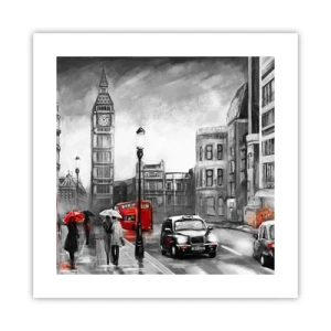 Poster - Nu este deloc un oraș gri - 40x40 cm