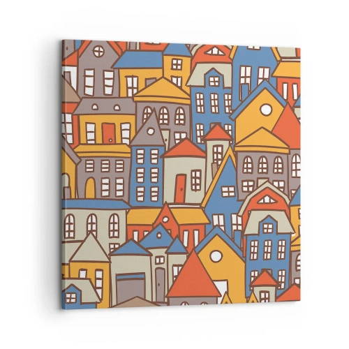 Tablou pe pânză - În spatele casei - 60x60 cm