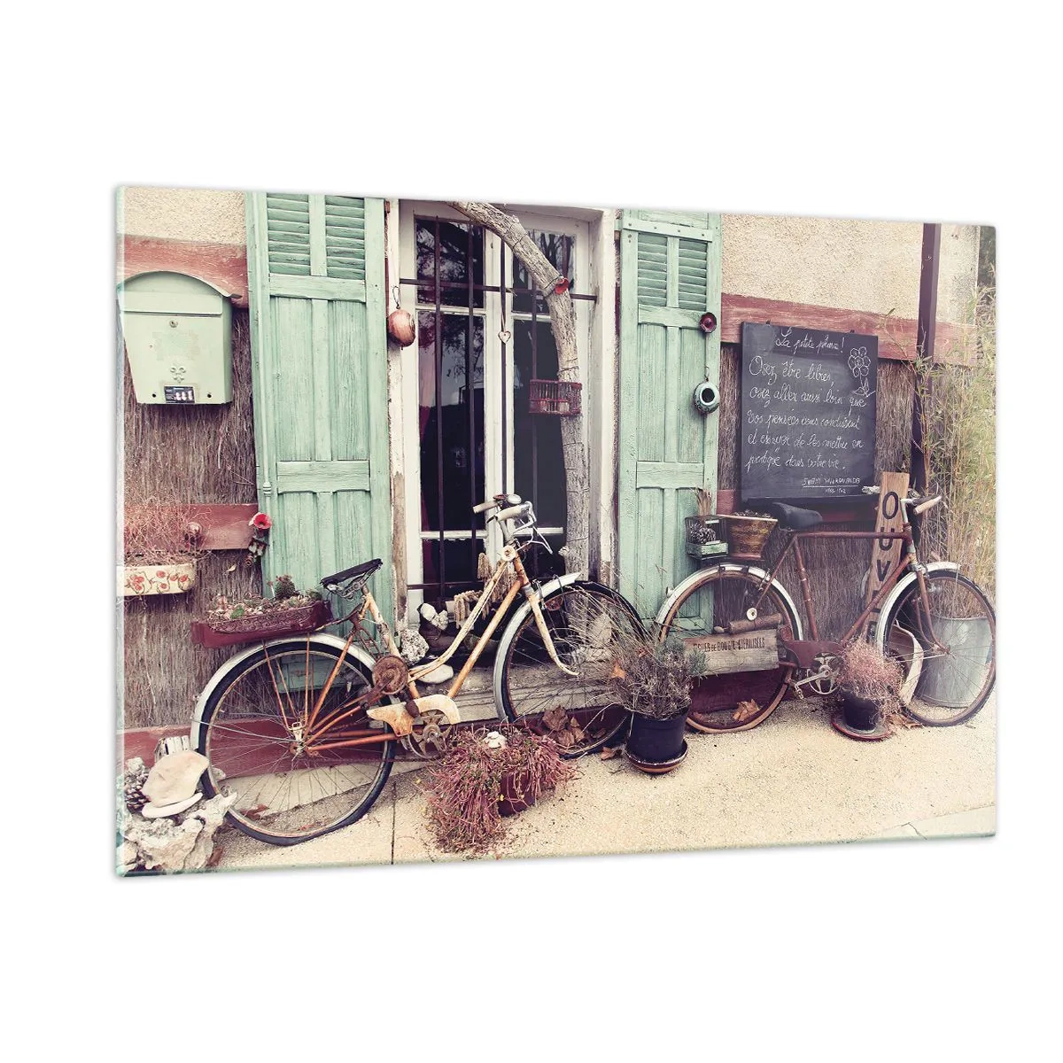 Tablou pe sticlă - Trăiască provincia! - 120x80 cm