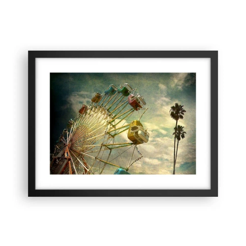 Poster în ramă neagră - Hai la distracție… - 40x30 cm