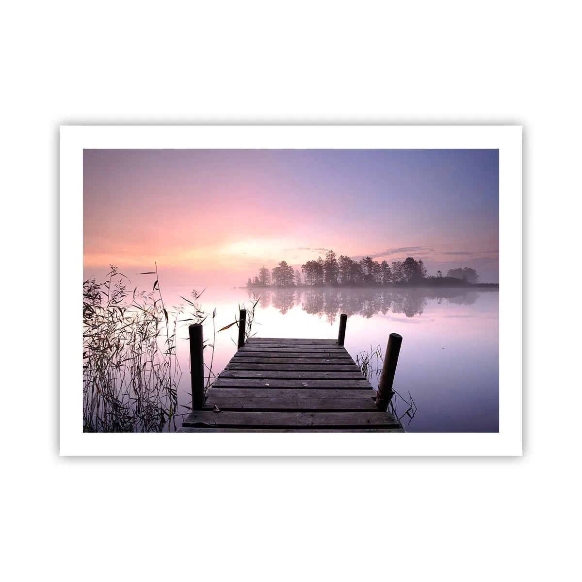 Poster - Din ceața de liliac... - 70x50 cm
